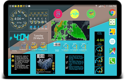 Weather app - eWeather HDF - عکس برنامه موبایلی اندروید
