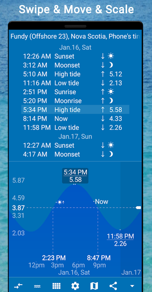 Tides app & widget - eTide HDF - عکس برنامه موبایلی اندروید
