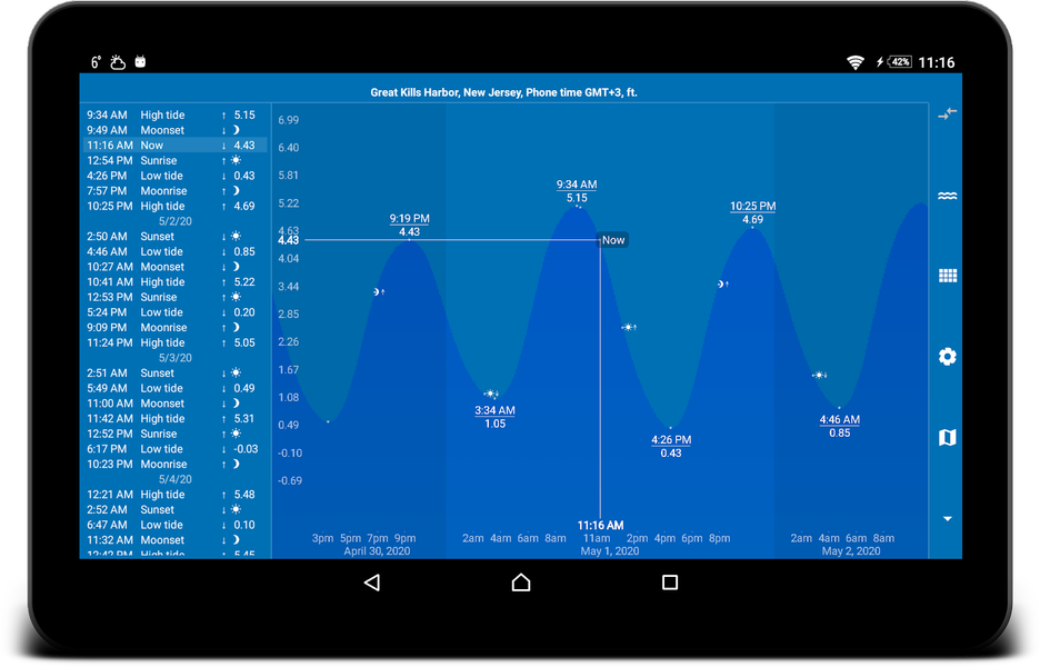 Tides app & widget - eTide HDF - عکس برنامه موبایلی اندروید