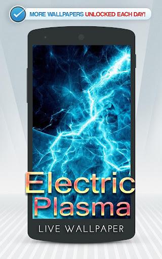 Electric Plasma Live Wallpaper - Image screenshot of android app
