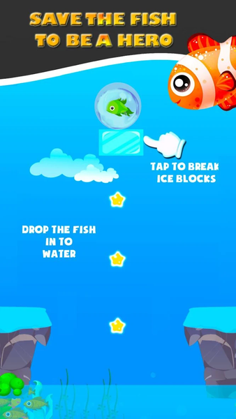 Fish Rescue: Ice Breaker quest - Gameplay image of android game