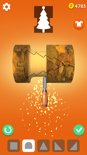 Wood Turning 3D - Carving Game - Gameplay image of android game