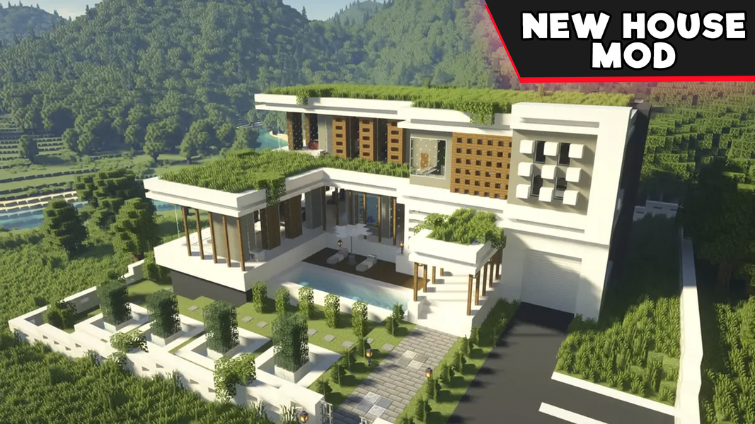 Modern House Map for Minecraft - Image screenshot of android app