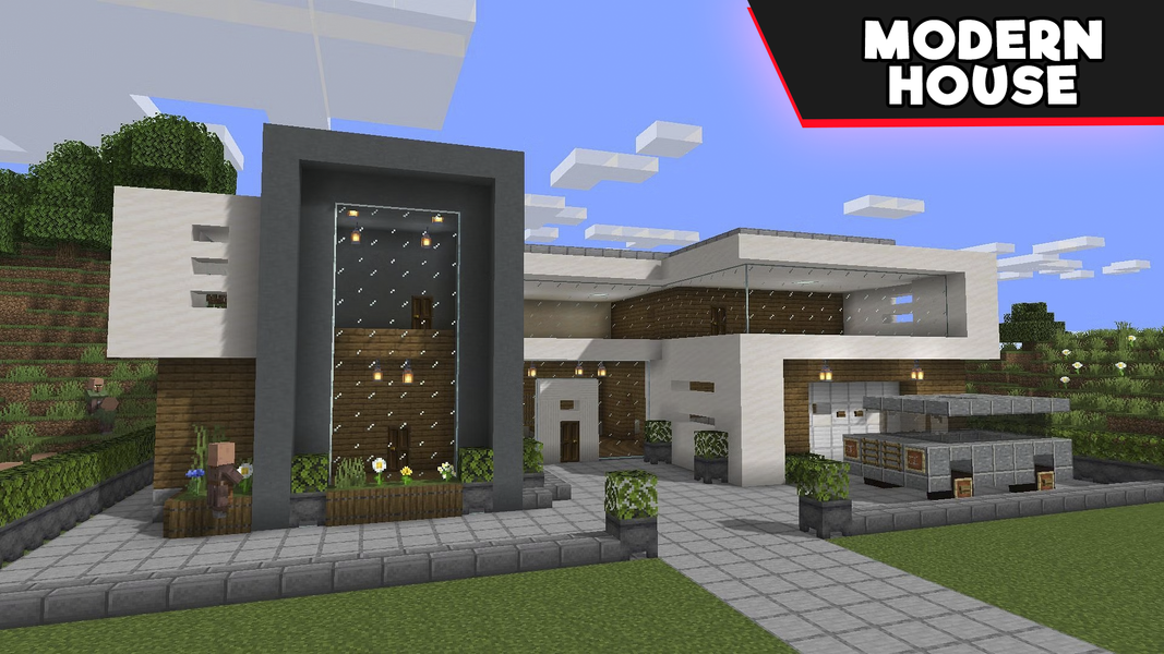 Modern House Map for Minecraft - Image screenshot of android app