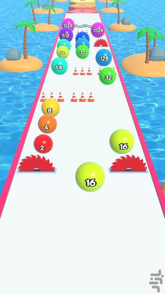 ۲۰۴۸ توپ دونده - عکس بازی موبایلی اندروید