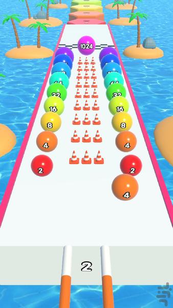 ۲۰۴۸ توپ دونده - عکس بازی موبایلی اندروید