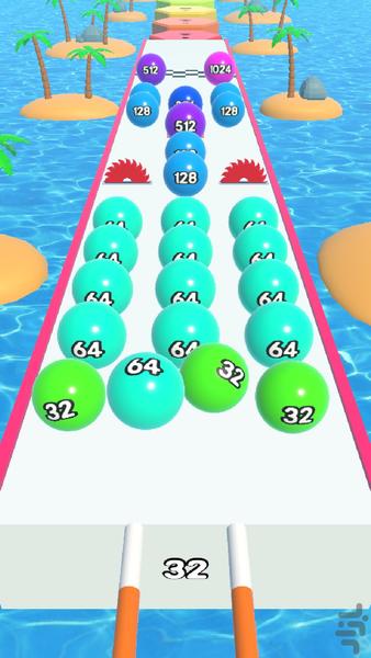 ۲۰۴۸ توپ دونده - عکس بازی موبایلی اندروید