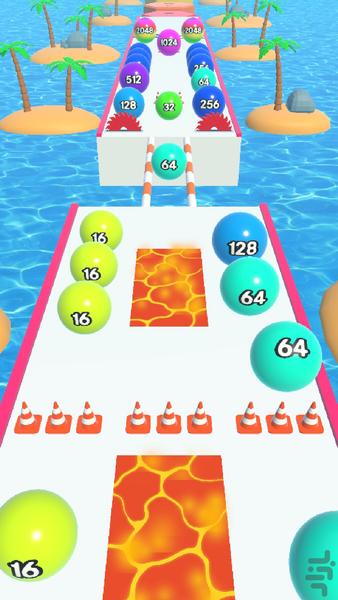 ۲۰۴۸ توپ دونده - عکس بازی موبایلی اندروید