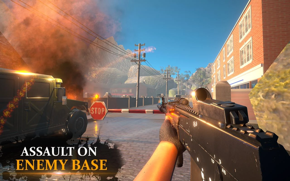 Fps Shooting Games Army Games - Gameplay image of android game