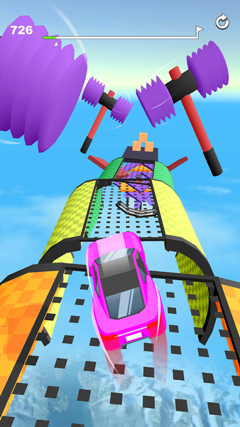 Ramp Racing 3D — Extreme Race - Gameplay image of android game