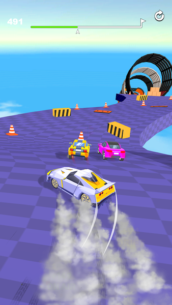 Ramp Racing 3D — Extreme Race - Gameplay image of android game