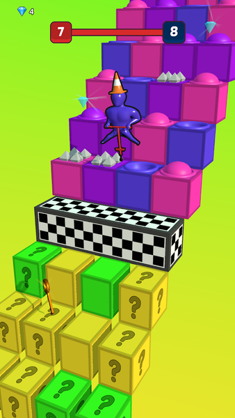 Pop It Run! 3D - Gameplay image of android game