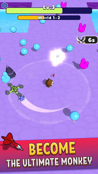 Balloons Defense 3D - Gameplay image of android game