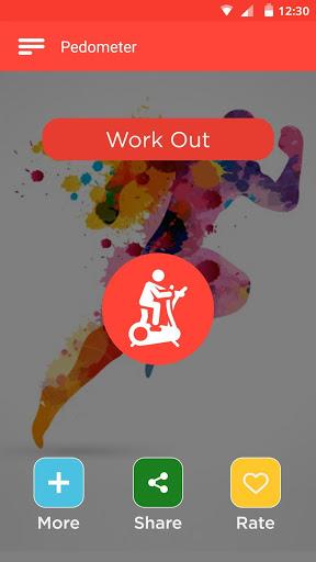 Fitness app  Bodyweight Workout Step counter app - Image screenshot of android app