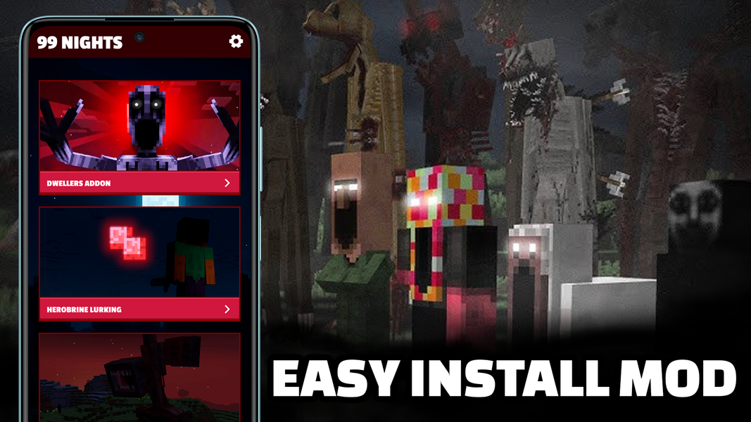 Mods ۹۹ Nights Survive MCPE - عکس برنامه موبایلی اندروید