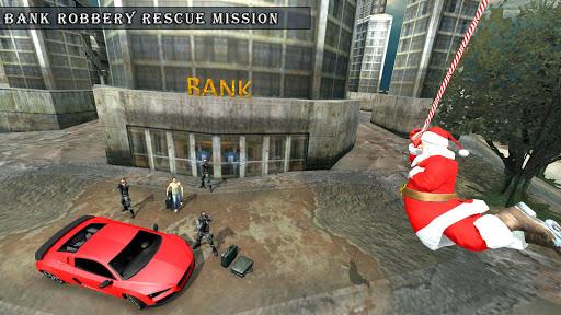 Crime City Simulator Santa Claus Rope Hero - Gameplay image of android game