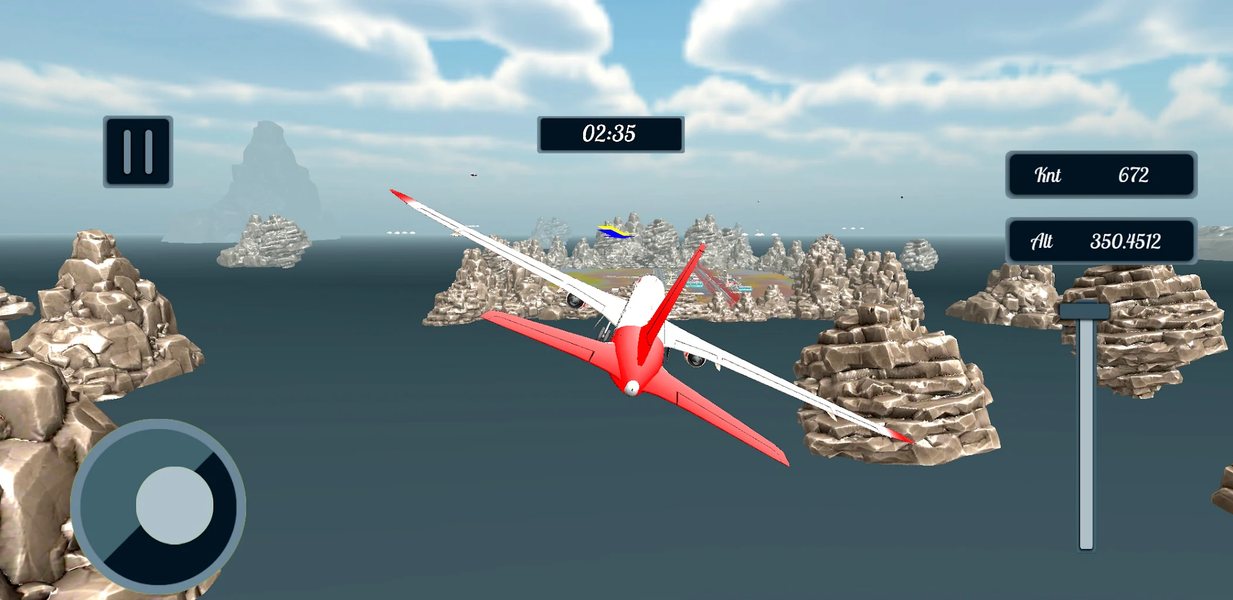 Plane Landing Simulator 2022 - Gameplay image of android game