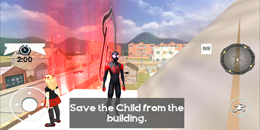 Spider Robe Hero : Vice Vegas Rescue Game - Gameplay image of android game