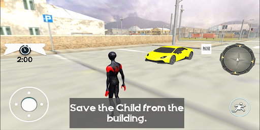Spider Robe Hero : Vice Vegas Rescue Game - Gameplay image of android game