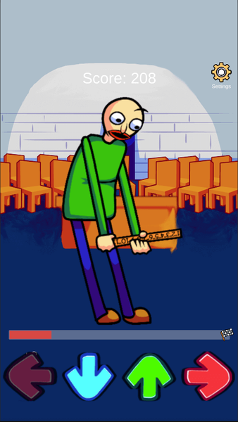 FNF BALDI Mod Test - Gameplay image of android game