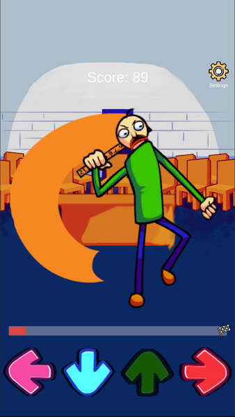 FNF BALDI Mod Test - Gameplay image of android game