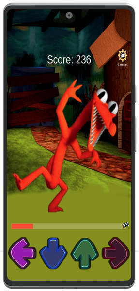FNF Rainbow Orane Test - Gameplay image of android game