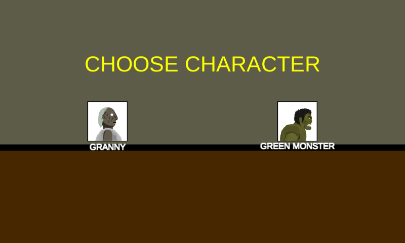 2D Granny x Green Monster Figh - Gameplay image of android game