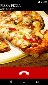 fake call pizza game - Gameplay image of android game