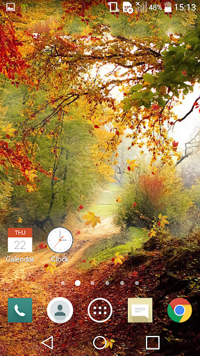 Falling Leaves Live Wallpaper - Image screenshot of android app