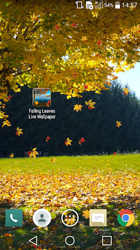 Falling Leaves Live Wallpaper - Image screenshot of android app