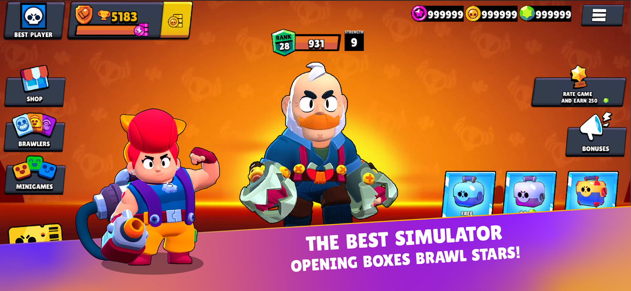 Box Simulator - Brawl Stars - Gameplay image of android game