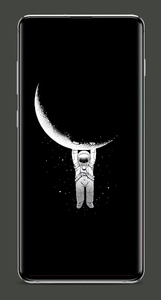 Black Wallpaper: Art, Dark, Amoled HD Backgrounds - Image screenshot of android app