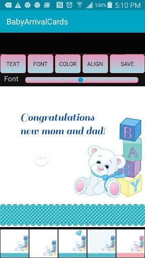 Baby Birth Announcement Cards - Image screenshot of android app