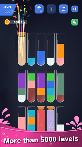 Color Water Sort - Puzzle - عکس بازی موبایلی اندروید