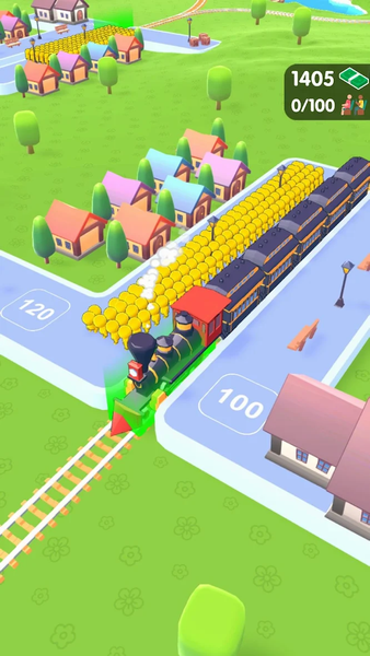 Train Rush - Gameplay image of android game