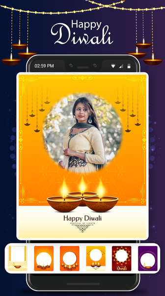 Happy Diwali Photo Frames - HD - عکس برنامه موبایلی اندروید