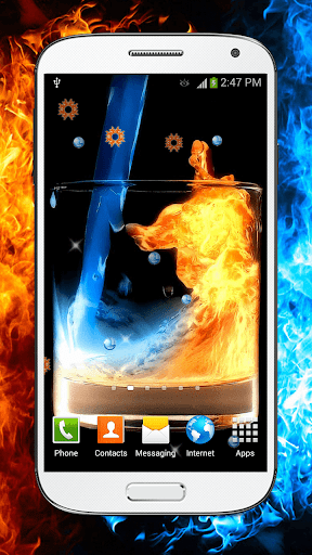 Fire and Ice Live Wallpaper HD - عکس برنامه موبایلی اندروید