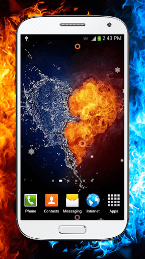 Fire and Ice Live Wallpaper HD - عکس برنامه موبایلی اندروید