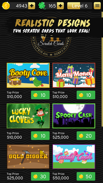 VIP Scratch Cards - Image screenshot of android app