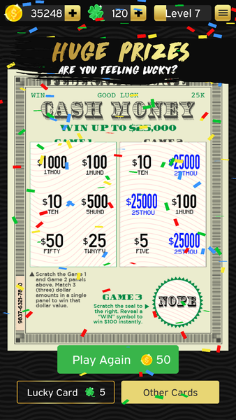 VIP Scratch Cards - Image screenshot of android app