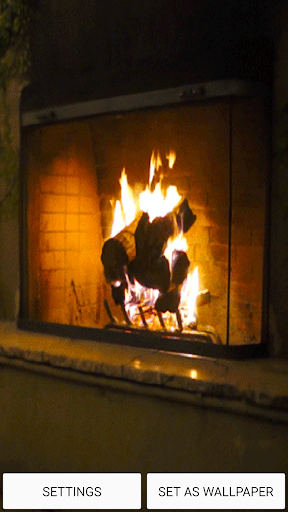 Fireplace Sound Live Wallpaper - Image screenshot of android app