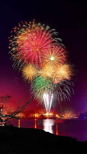 Fireworks Live Wallpaper - Image screenshot of android app