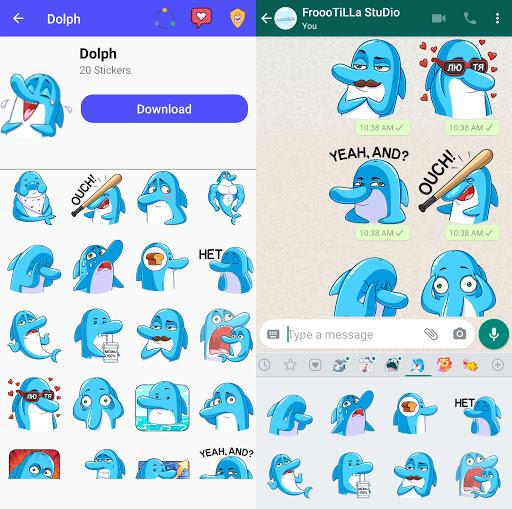 🐟Fish Stickers - WAStickerApps🐟 - عکس برنامه موبایلی اندروید
