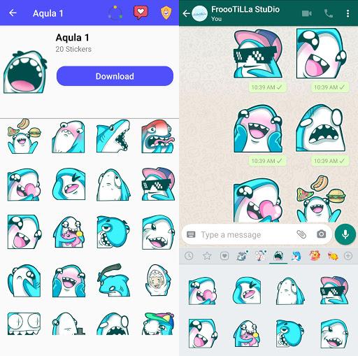 🐟Fish Stickers - WAStickerApps🐟 - Image screenshot of android app