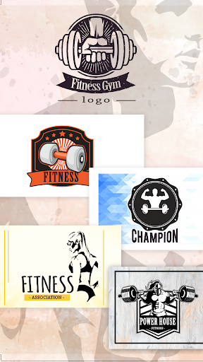 Fitness Gym Logo Design Maker - عکس برنامه موبایلی اندروید
