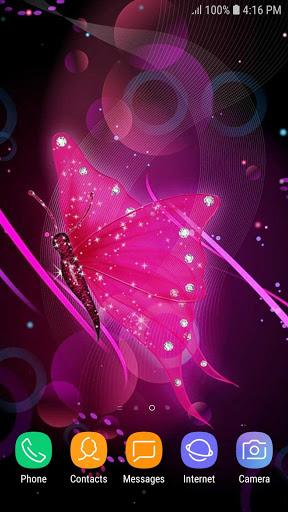 Glitter Butterfly Wallpaper - Image screenshot of android app