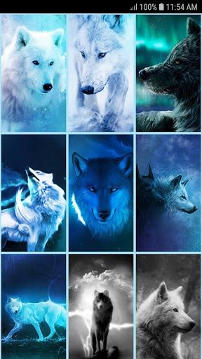 Ice Wolf Live Wallpaper HD - Image screenshot of android app