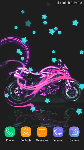 Neon Motorcycle Live Wallpaper - عکس برنامه موبایلی اندروید