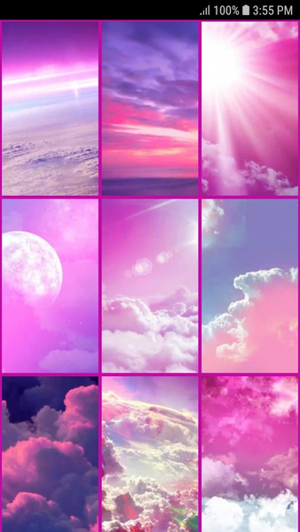 Pink Sky Live Wallpaper - عکس برنامه موبایلی اندروید