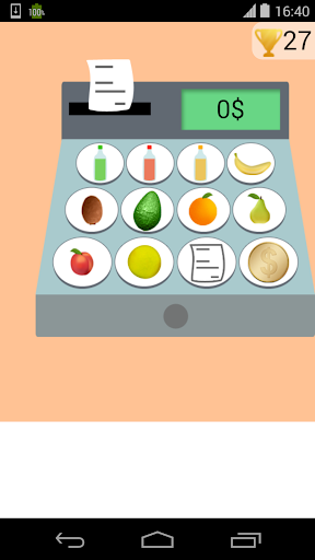 food store cash register - Gameplay image of android game